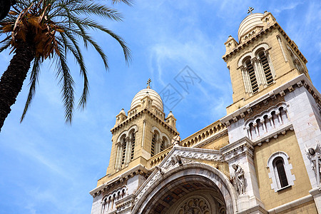 突尼斯著名的天主教堂 突尼斯高清图片