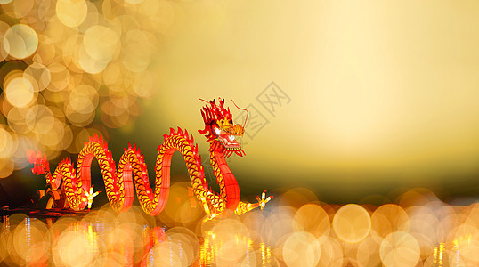 中国新年龙 运气 上海 唐人街 神话 幸福 信念 纸图片