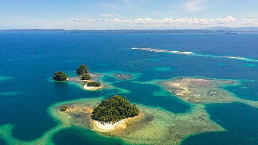 布列塔尼亚群岛集团菲律宾明达瑙 自然 夏天 鸟瞰图图片