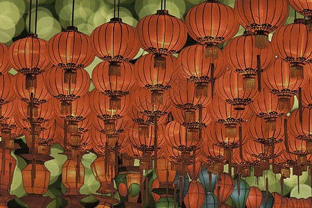 中国新年灯笼在中国华镇 团体 幸福 北京 漫长的周末图片