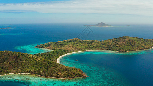 菲律宾Palawan 菲律宾沙滩沙滩热带岛屿 沙洲 海岸图片