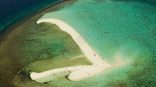 热带岛屿 有沙沙滩 菲律宾Camiguin 环礁图片