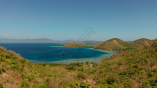 菲律宾Palawan 菲律宾沙滩沙滩热带岛屿 晴天 异国情调图片