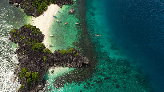 卡拉莫群岛 菲律宾南卡马里恩岛 夏天 风景 游客图片