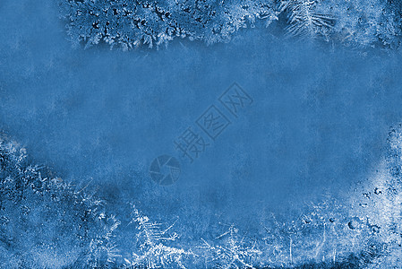 由霜在 windo 上制成的带纹理的蓝色背景图案图片