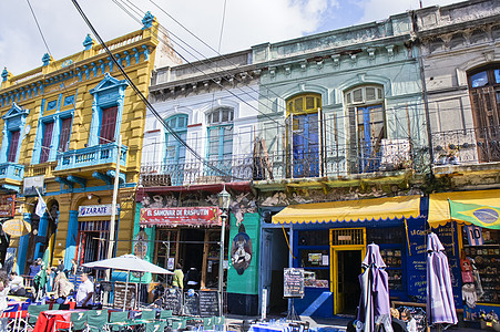 布宜诺斯艾利斯 旧城街头观 卡米尼托 拉博卡 阿根廷 南美洲 房屋 历史中心图片