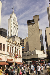圣保罗 现代城市街头观点 巴西 南美和南美洲 建筑物 地标图片