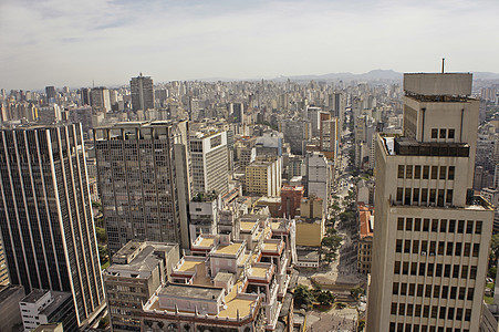 圣保罗 现代城市与摩天大楼的全景观 巴西 南美洲 中心图片