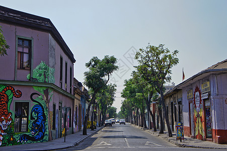 圣地亚哥 旧城街景 智利 南美洲图片