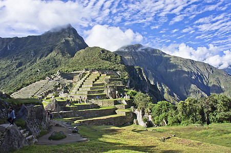 阳光明媚的一天 秘鲁 南美洲 建筑学 马丘比丘 历史性图片