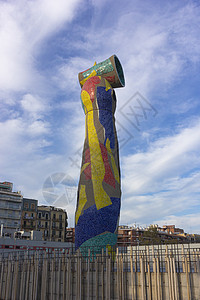 巴塞罗那Joan Miro创造的女人和鸟雕塑 观光旅游 旅行图片