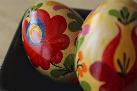 丰富多彩和美丽的匈牙利复活节鸡蛋 复活节彩蛋 纪念品图片