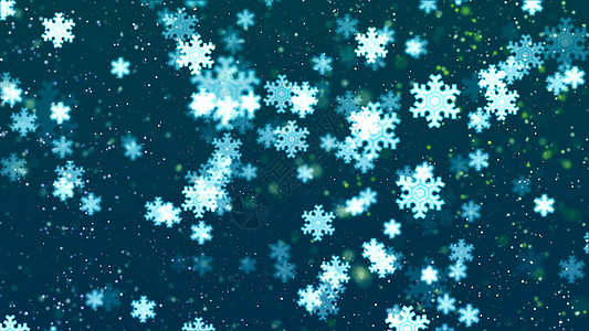 圣诞背景与漂亮的飘落的雪花 星星 闪耀 暴风雪 动画片图片