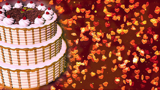 生日蛋糕快乐 三维翻译 假期 食物 周年纪念日 幸福 礼物图片