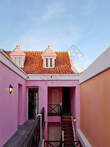 加勒比市区多姿多彩的建筑 Pietermaai有色彩多彩的归还殖民建筑 住宅 游客图片