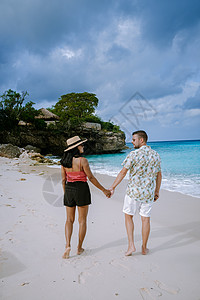 加勒比Curacao岛的Curacao海滩 普拉亚 荷兰语图片