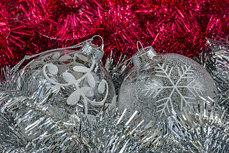 圣诞节装饰品 庆祝 快乐的 圆圈 美丽的 冬天图片