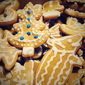 圣诞甜点 传统自制手工捷克甜点  姜饼 礼物 巧克力图片