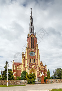 白俄罗斯Gervyaty圣三一教会 欧洲 大教堂图片