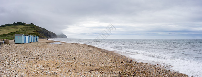 英国联合王国Dorset的海岸由英吉利海峡提供的蓝色沙滩度假屋 农村 渠道图片