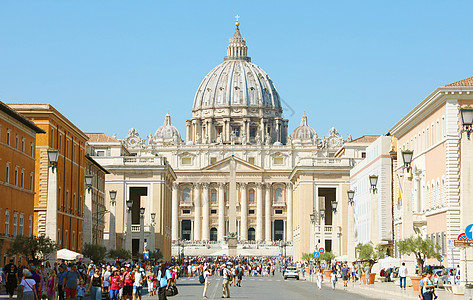 罗马梵蒂冈城圣彼得·巴西利卡街 2019年9月17日 罗马图片