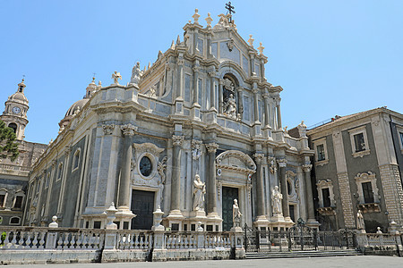 意大利西西里 加泰罗尼亚州圣阿加萨专设的卡塔尼亚大教堂图片