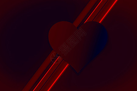 情人节背景与红色心形作为爱概念 卡片 墙纸 红色的图片