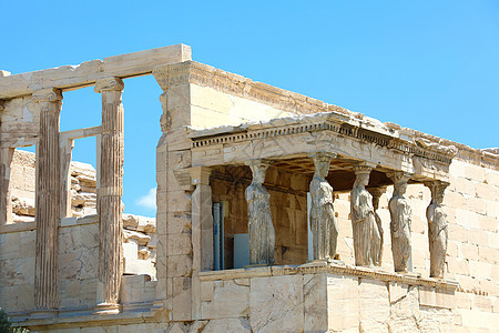 希腊雅典的Erehtheion世界著名喜剧 Caryatids图片