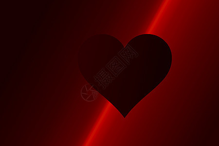 情人节背景与红色心形作为爱概念 假期 天 礼物图片