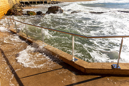 澳大利亚中海岸海滨Terrigal海滩摇滚游泳池照片 澳大利亚 特里格尔 浪潮图片