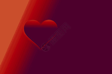 情人节背景与红色心形作为爱概念 礼物 插图 婚姻图片