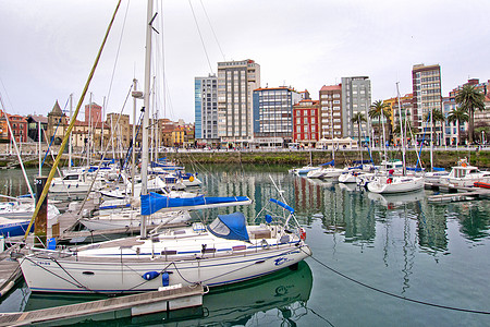 希洪港 Gijón Harbour 希洪 阿斯图里亚斯 西班牙图片