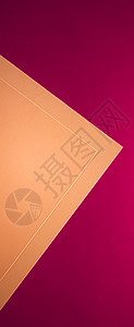 空白A4纸 粉红背景的棕褐色作为办公文文具平板 豪华品牌平铺牌和模型品牌设计 办公室 贵宾图片