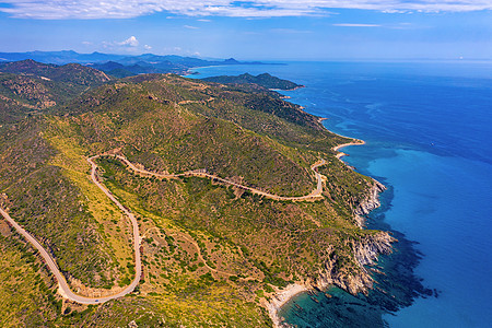 撒丁岛 地中海西部崎岖海岸 意大利 意大利撒丁岛 Sardegna 的地中海岛屿 在西岸 撒丁岛 意大利的悬崖 绿松石 编队图片