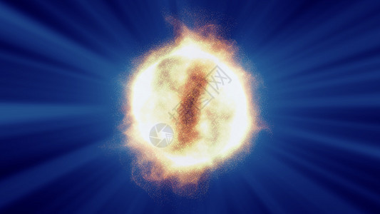 抽象粒子太阳太阳耀斑粒子 火 魔法 氢聚变 辐射图片