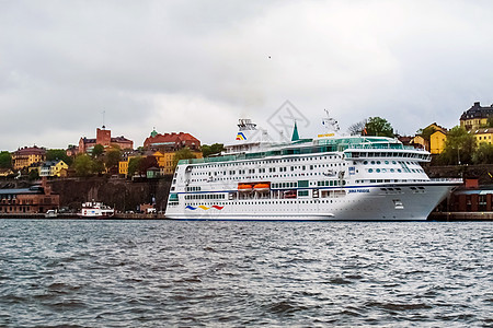 斯德哥尔摩/瑞典 - 2011年5月15日 斯德哥尔摩码头游轮Birka天堂图片