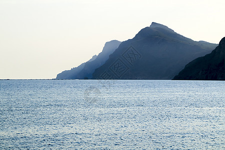 西班牙卡塔赫纳省美丽的海岸和山岳 西班牙 卡塔赫纳 地标 天堂图片