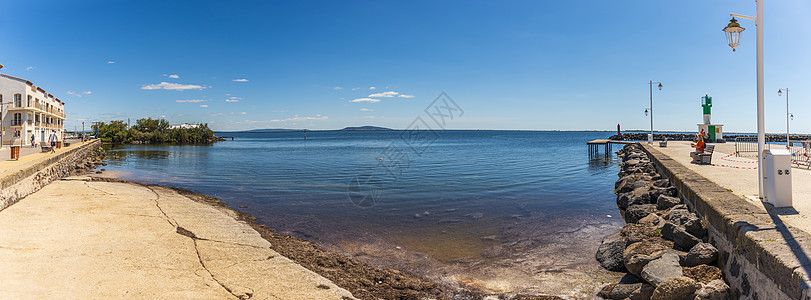 夏季Marseillan村 法国奥西塔尼Hérault 天空 蓝色的图片