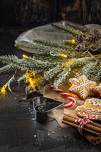 圣诞烤饼干 十二月 雪人 甜点 乡村 糖果 装饰风格 手工制作的 假期图片