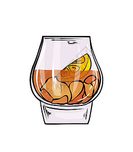 白色隔离背景上不同形状和颜色的酒精或非酒精鸡尾酒的数字插图 酒吧 冰图片