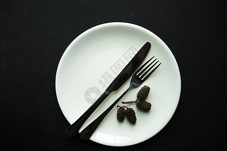 秋季表格设置 秋天 银器 桌子 环境 餐厅 季节性的背景图片