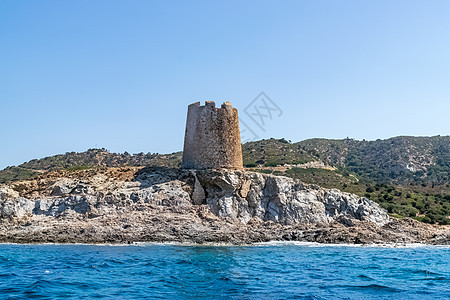 南撒丁海的美丽景色 欧洲 海景 阳光 天堂 意大利 夏天图片