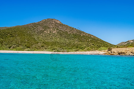 南撒丁海的美丽景色 水 放松 自然 旅游 热带 岩石图片