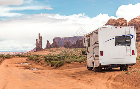 机动回家 巴特 犹他州 国家的 旅游 假期 砂岩 旅行 野营图片