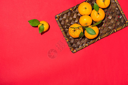 月球中国新年的橙色 Tet假日概念 繁荣 文化图片