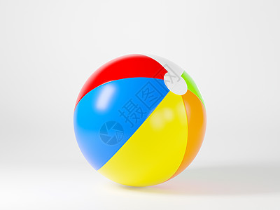Colorfull 充气沙滩球样机光球玩具用于运动游戏夏季图片