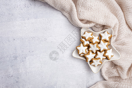 姜饼加杯热巧克力和圣诞糖果甘蔗 装饰品 季节性的 杯子图片