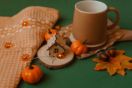 以万圣节假期为主题的秋季装饰 乡村 十月 壁球图片