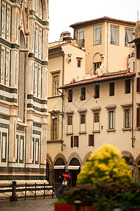 意大利佛罗伦萨历史中心的院子之一 底观 Tuscany 建筑特色 街道图片