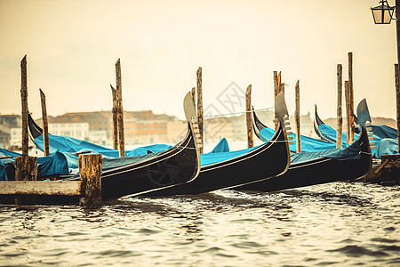 运河中的gondolas 海 欧洲 泻湖 乔治奥图片